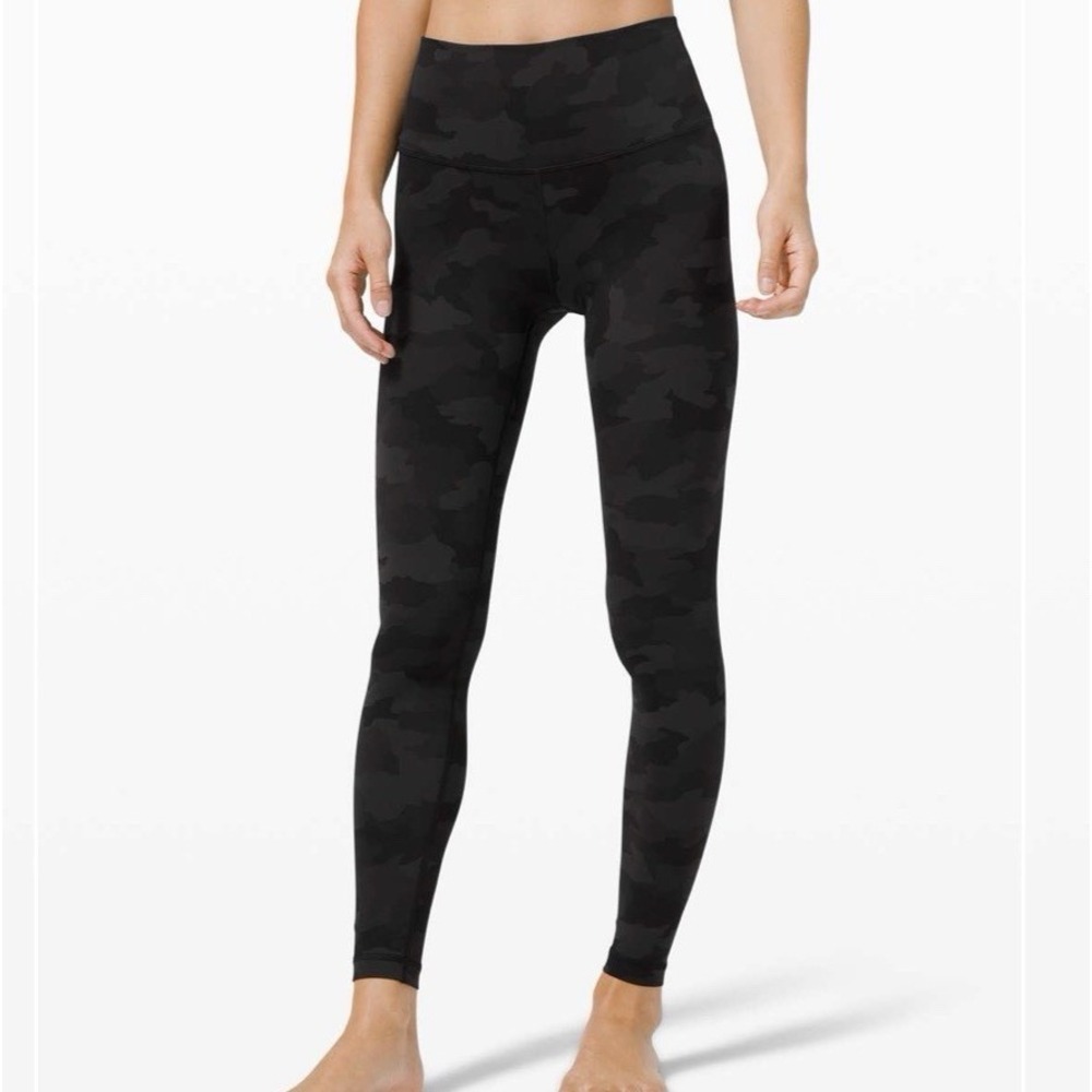 Lululemon Wunder Under High-Rise Tight 28" *Full-On Luxtreme Black Camo Size 8